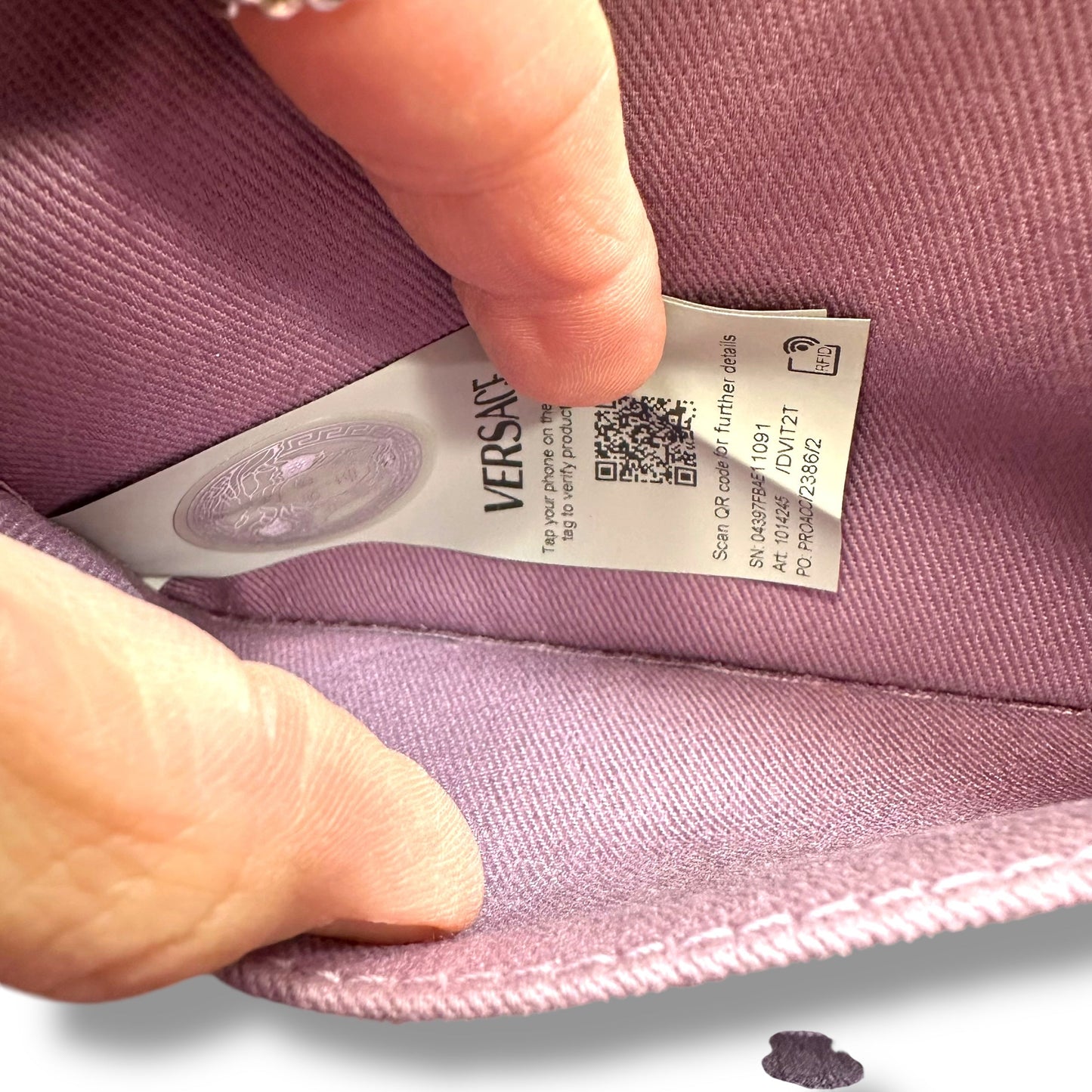 Crossbody Luxury Designer By Versace, Size: Small