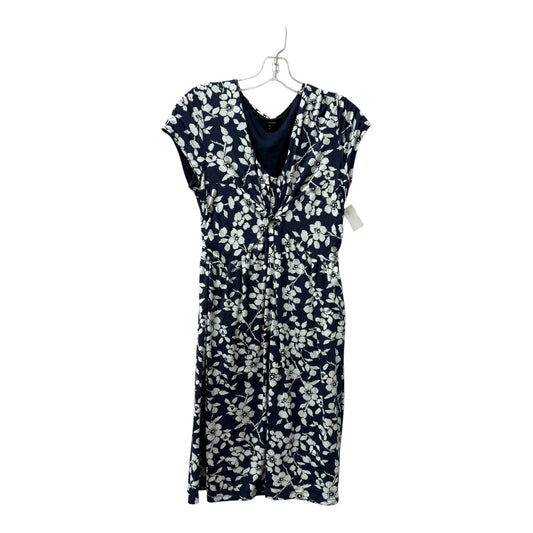 Dress Casual Midi By Garnet Hill In Blue & White, Size:S