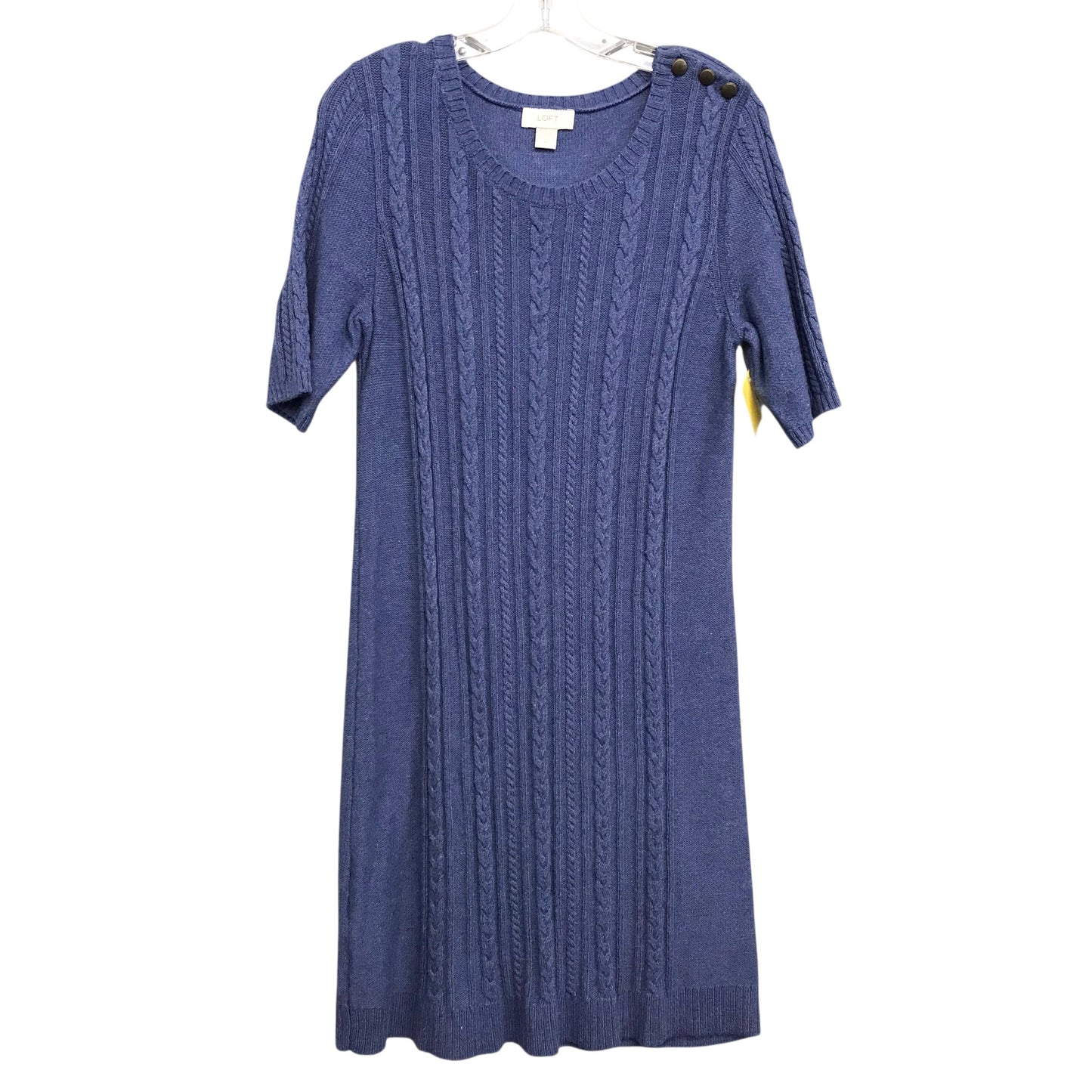 Dress Sweater By Loft In Blue, Size:M