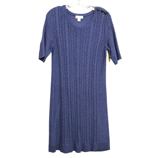 Dress Sweater By Loft In Blue, Size:M