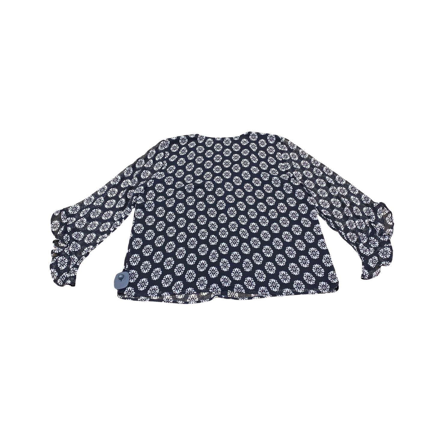 Top Ls By Loft In Black & Cream, Size:L