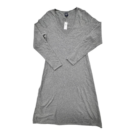 Dress Sweater By Gap In Grey, Size:M