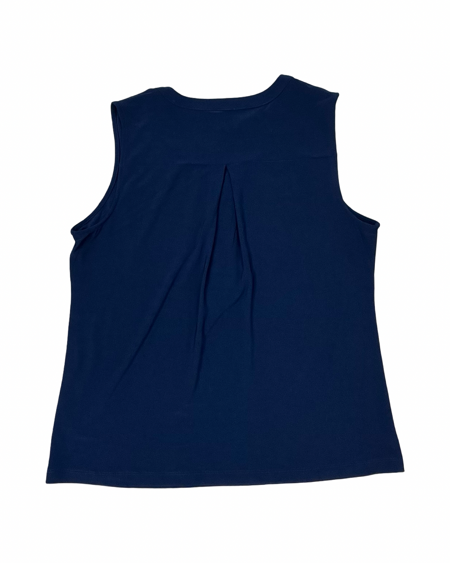 Top Sleeveless By Anne Klein In Blue, Size:M