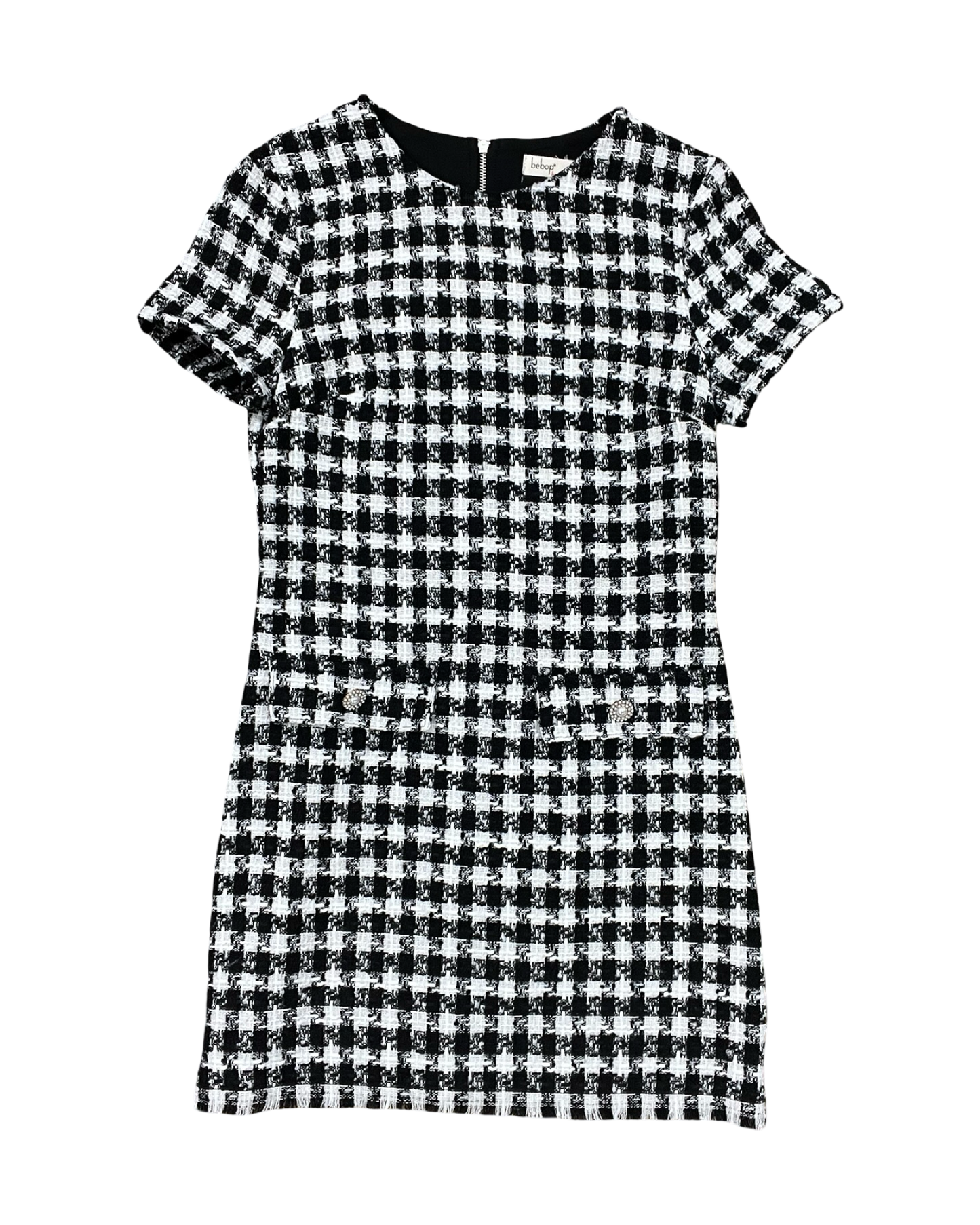 Dress Casual Midi By Bebop In Black & White, Size:S