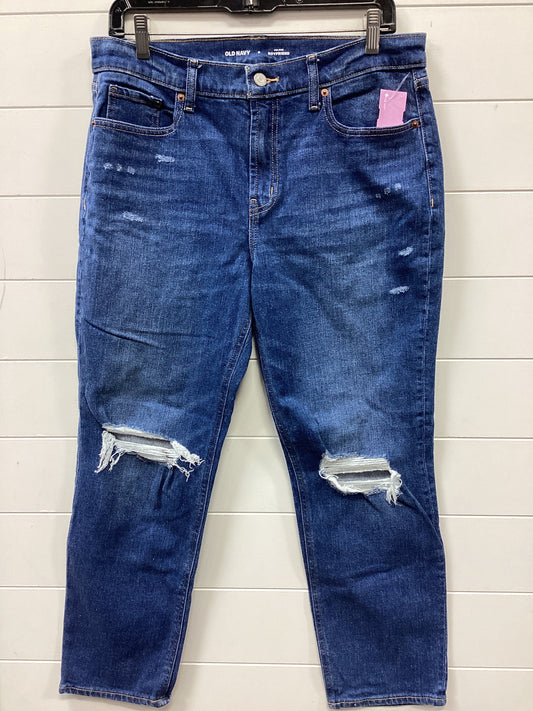 Jeans Boyfriend By Old Navy In Blue Denim, Size:8