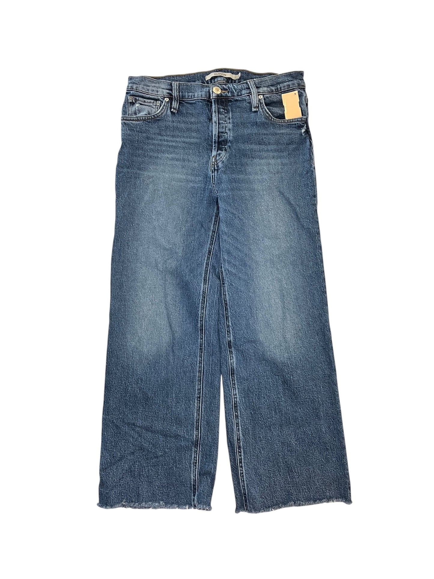 Jeans Wide Leg By Hudson In Blue Denim, Size:6