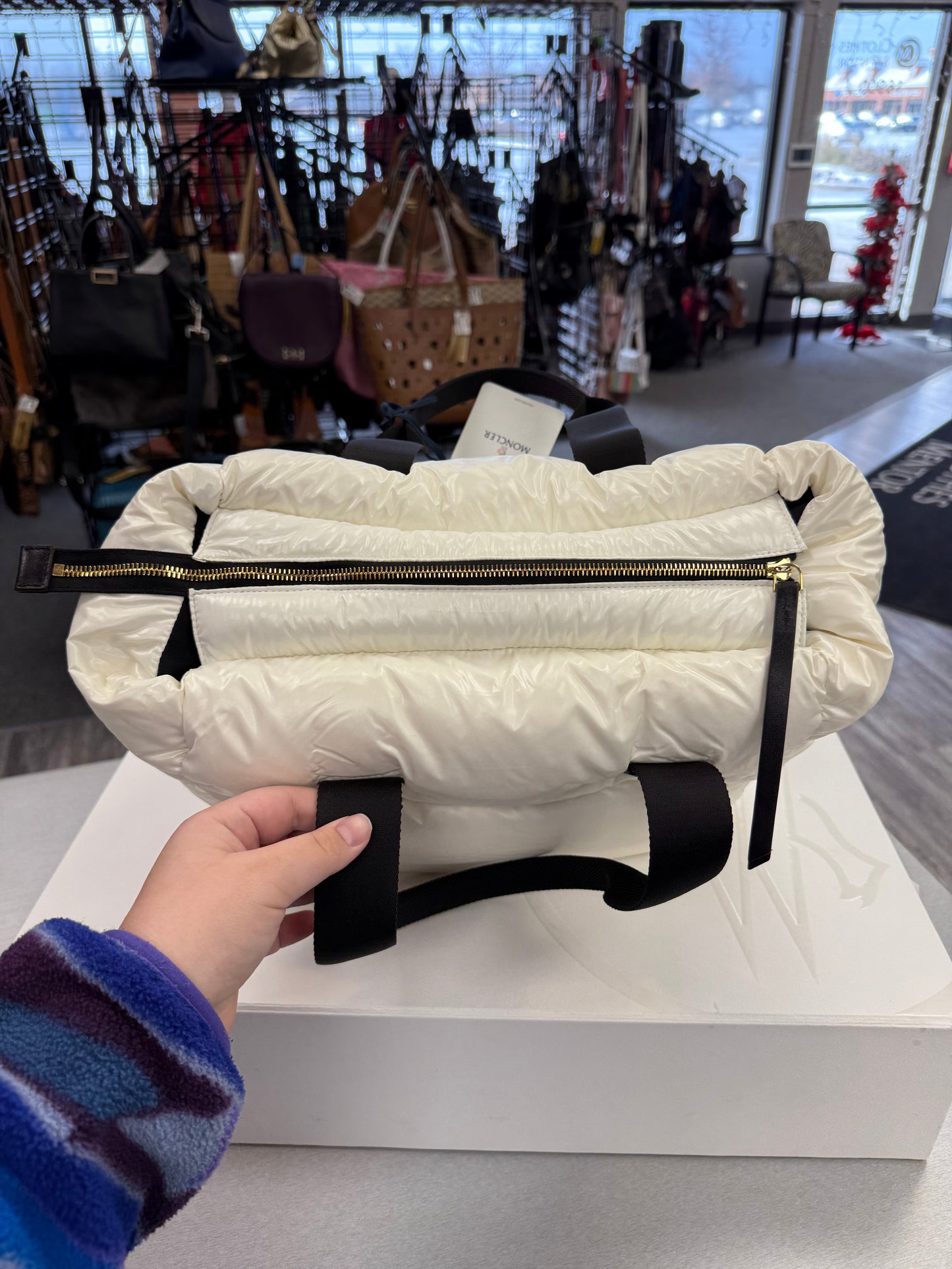 Handbag Luxury Designer By Moncler, Size: Large