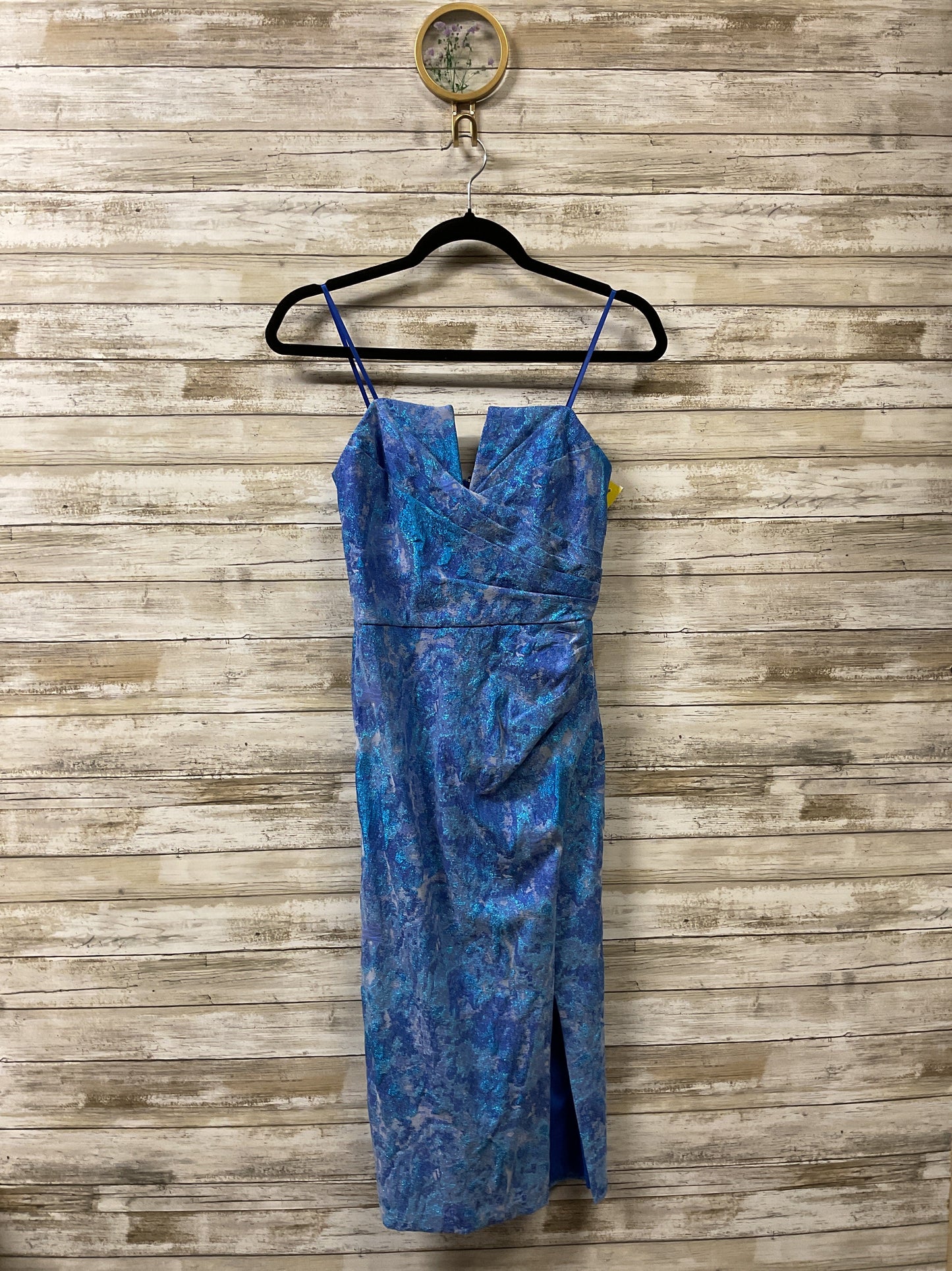 Dress Party Midi By Cmc In Blue & Purple, Size:4