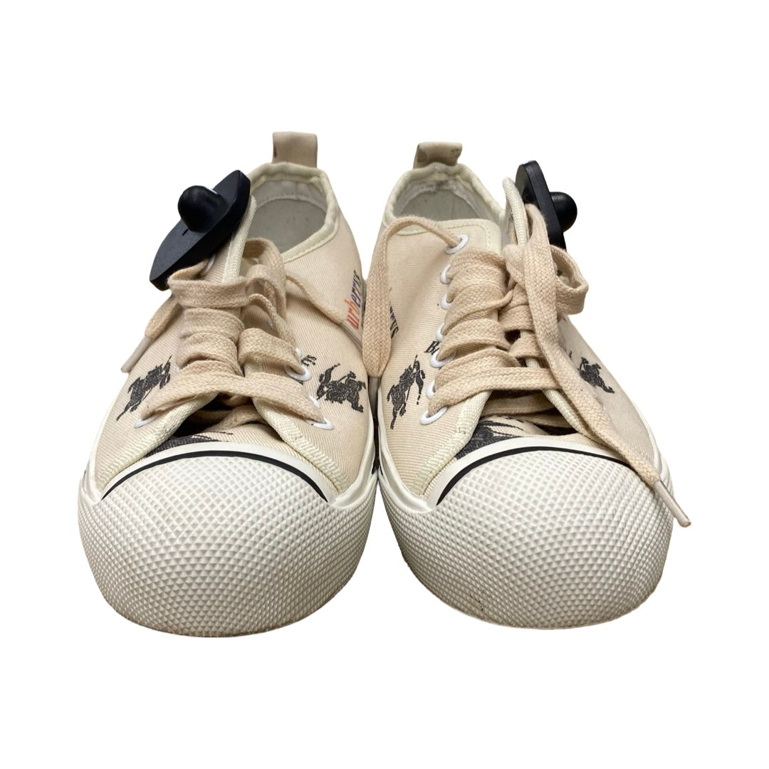 Shoes Luxury Designer By Burberry In Cream, Size:6