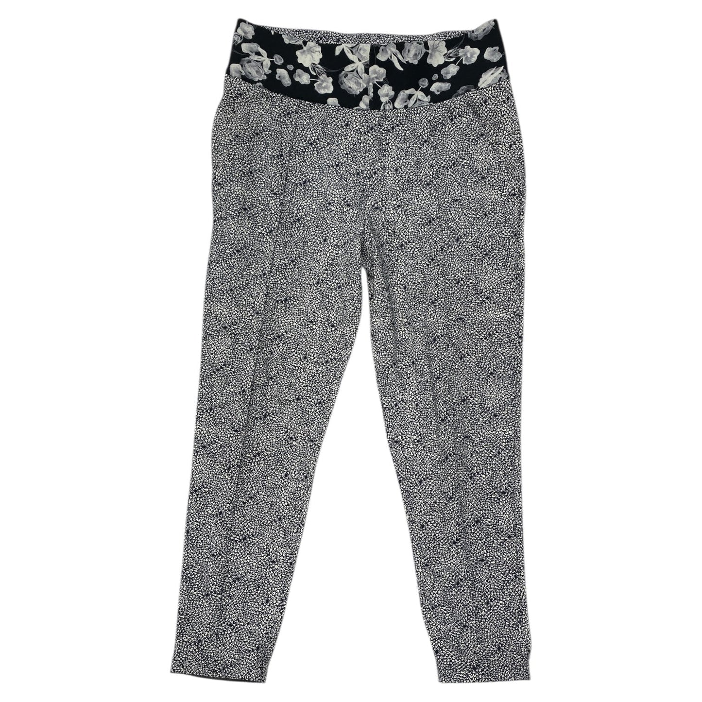 Athletic Pants By Lululemon In Black & White, Size:6