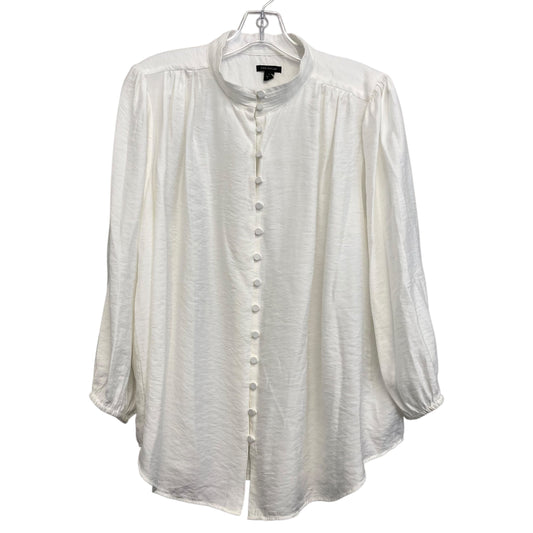 Top Ls By Ann Taylor In White, Size:L