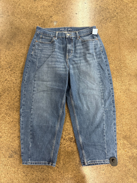 Jeans Wide Leg By Old Navy In Blue Denim, Size:14