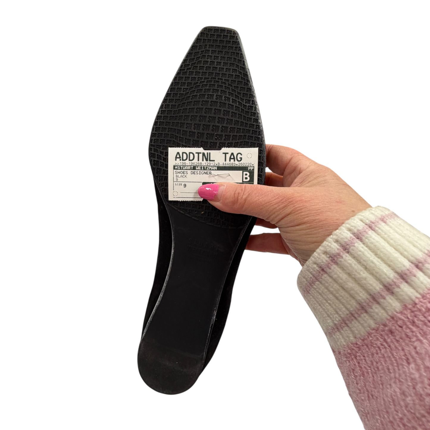 Shoes Designer By Stuart Weitzman In Black, Size:9