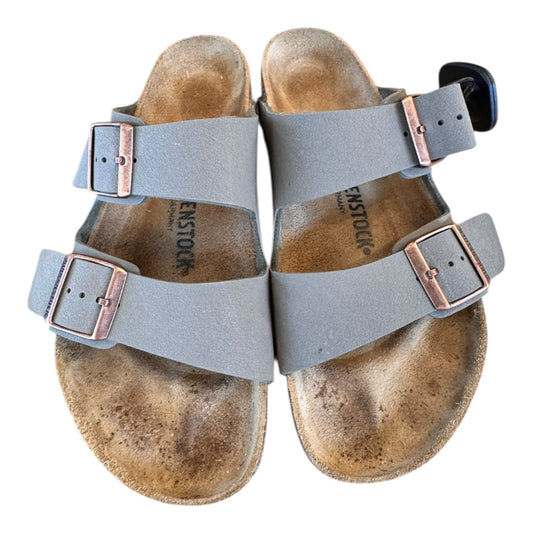 Sandals Flats By Birkenstock In Green, Size:9