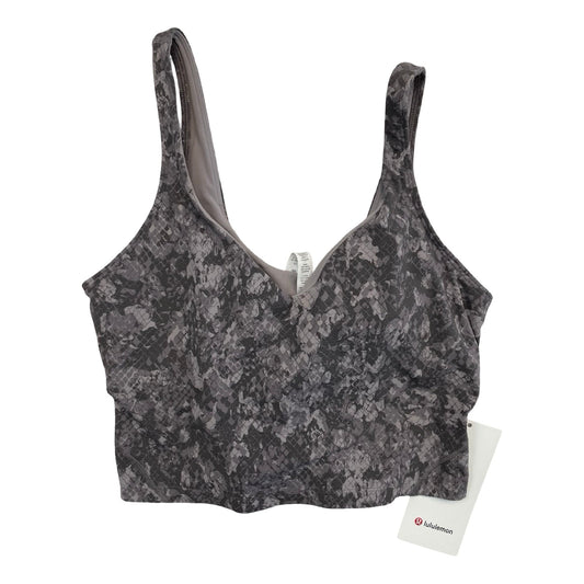 Athletic Tank Top By Lululemon In Grey, Size:10