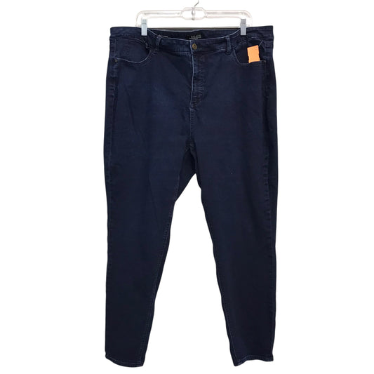 Jeans Skinny By Talbots In Blue Denim, Size:22