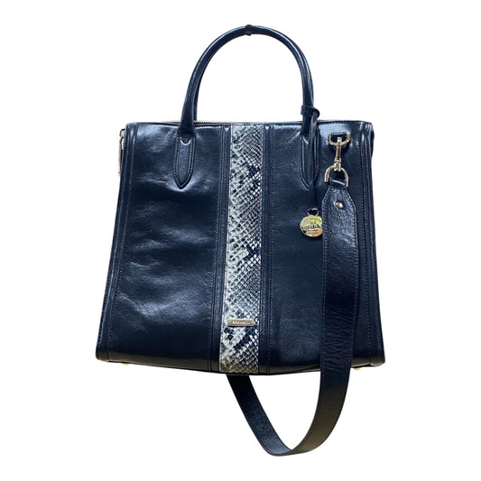 Handbag Designer By Brahmin In Black, Size:Medium
