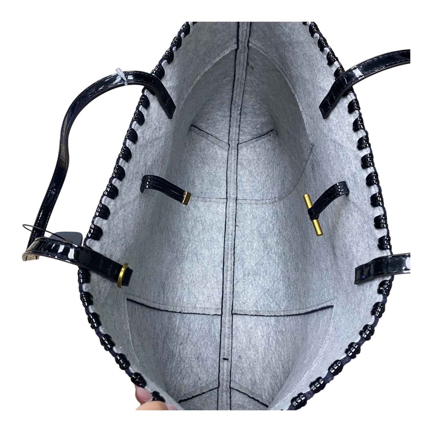 Handbag Designer By Tory Burch In Navy, Size:Large