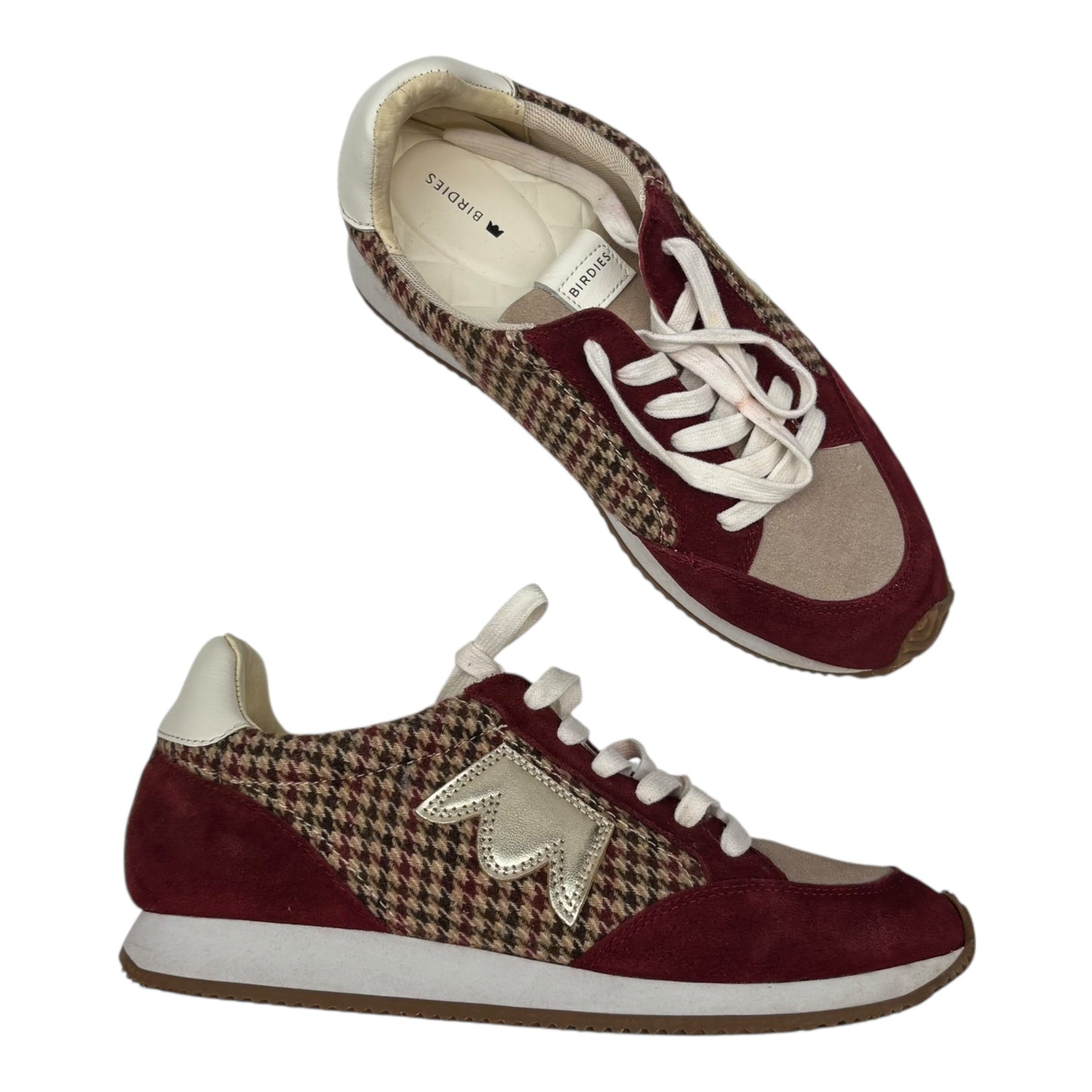Shoes Sneakers By Birdies In Brown & Red, Size:9