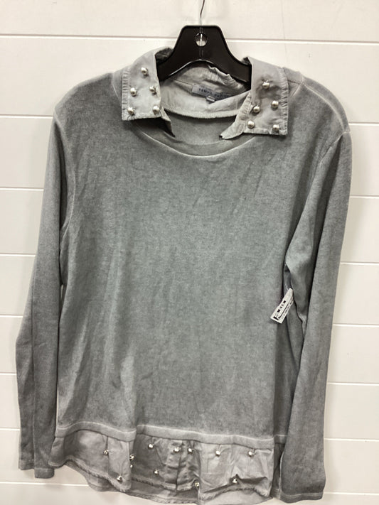 Top Ls By Tempo Paris In Grey, Size:Xl