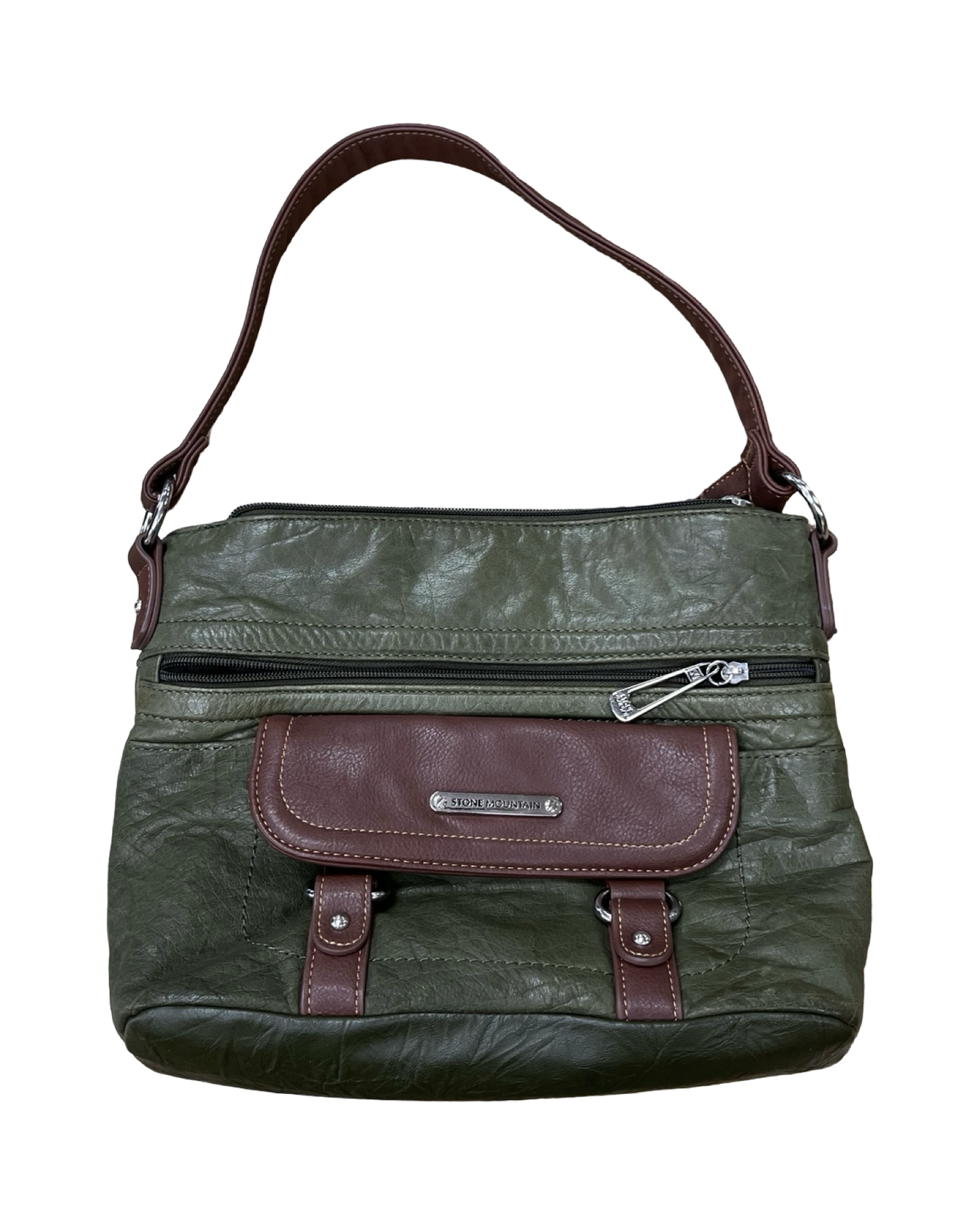 Handbag By Stone Mountain In Green, Size:Medium