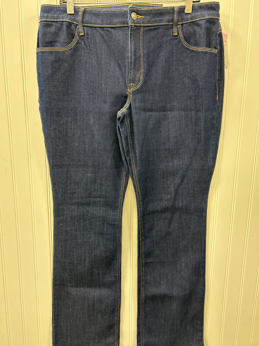 Jeans Boot Cut By Old Navy In Blue Denim, Size:16