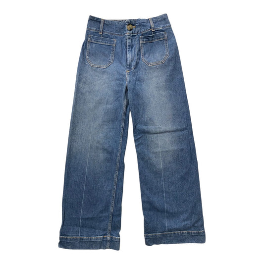 Jeans Wide Leg By Pilcro In Blue Denim, Size:0