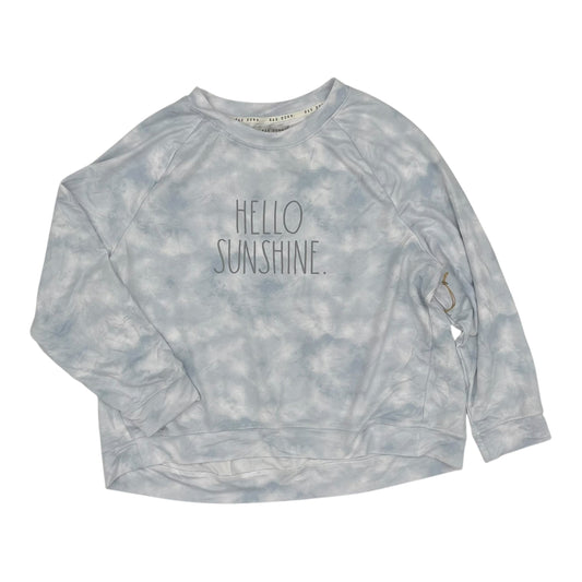 Sweatshirt Crewneck By Cmc In Blue & White, Size:3X