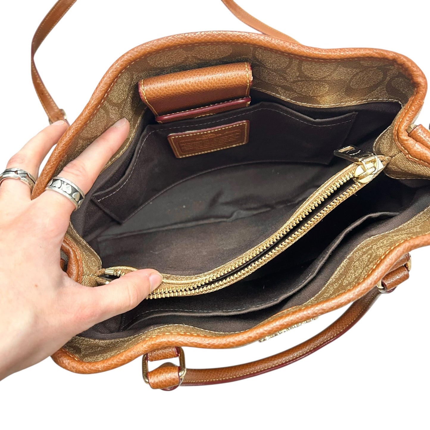 Handbag Designer By Coach, Size: Medium