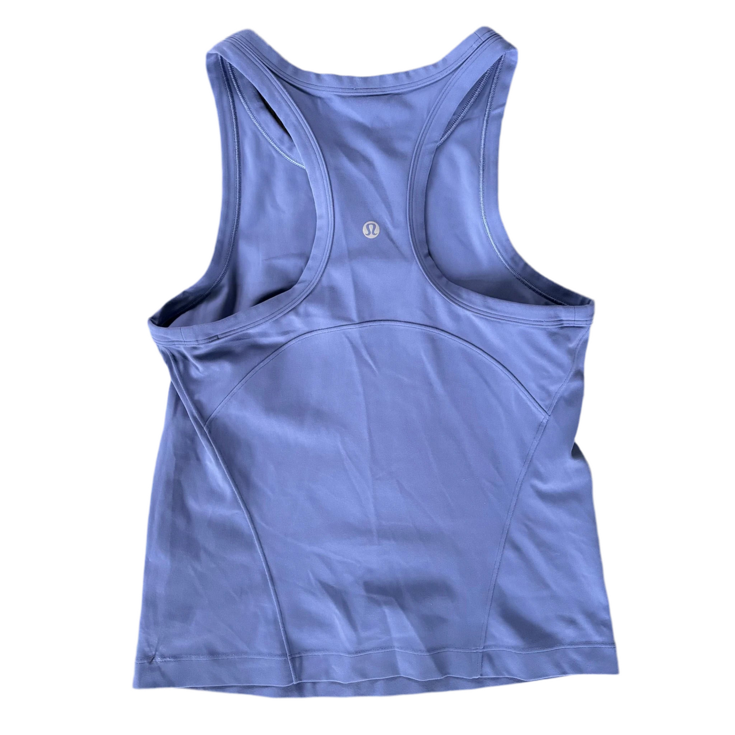 Athletic Top Short Sleeve By Lululemon In Blue, Size: Xs/S