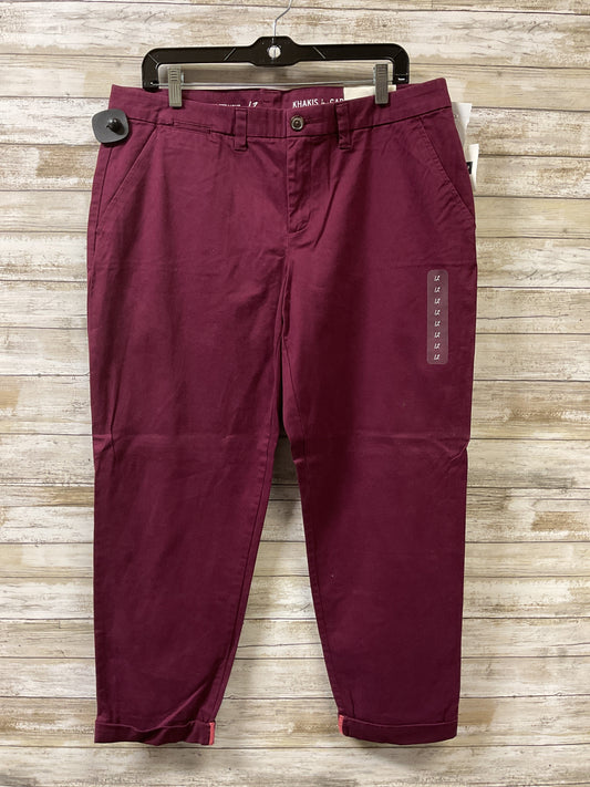 Pants Chinos & Khakis By Gap In Purple, Size:12