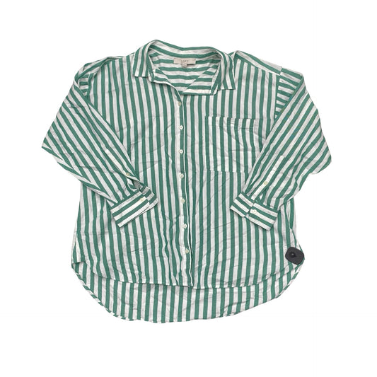 Top Ls By Loft In Striped Pattern, Size:Xl