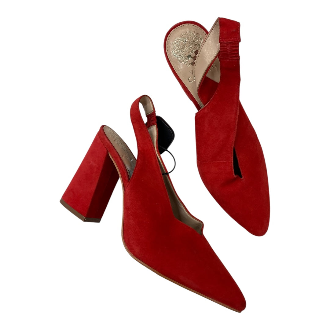 Shoes Heels Block By Vince Camuto In Red, Size:7