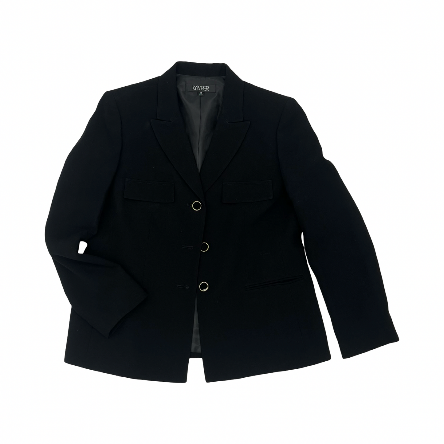Pants Suit 2Pc By Kasper In Black, Size:14