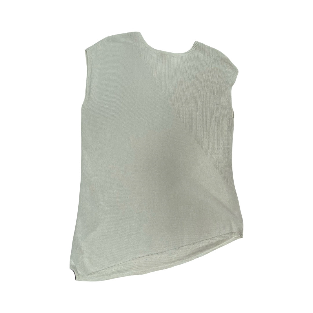 Top Ss Designer By Eileen Fisher In Grey, Size:M
