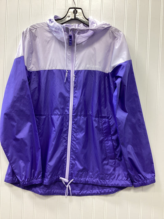 Athletic Jacket By Columbia In Purple, Size:M