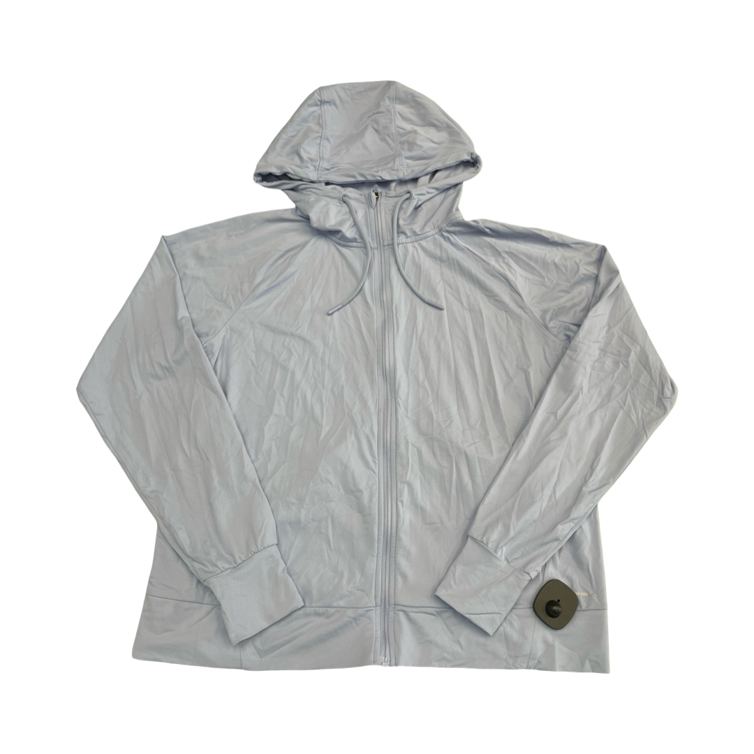 Athletic Jacket By Mondetta In Blue, Size:M