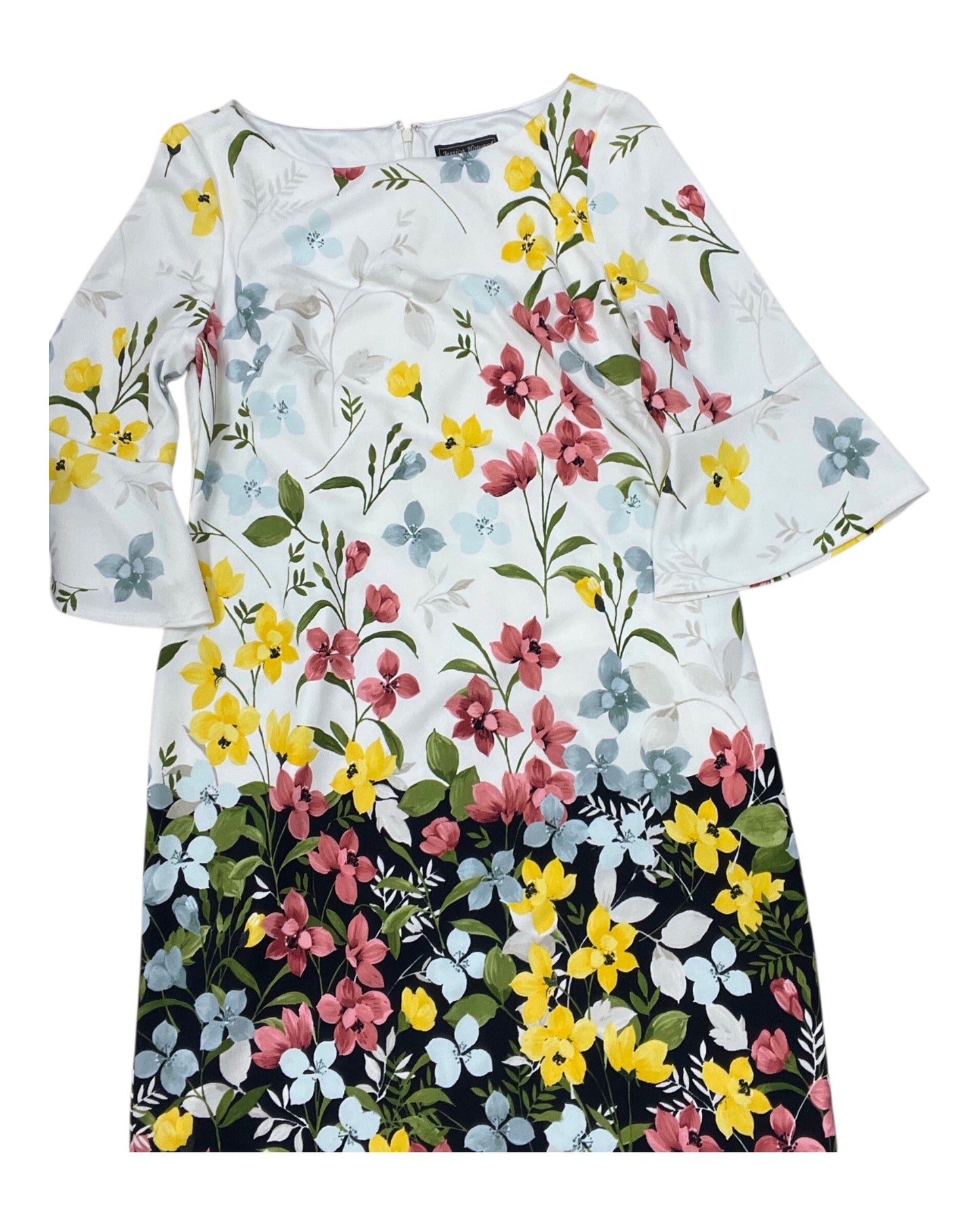Dress Work By Jessica Howard In White, Size:Xl