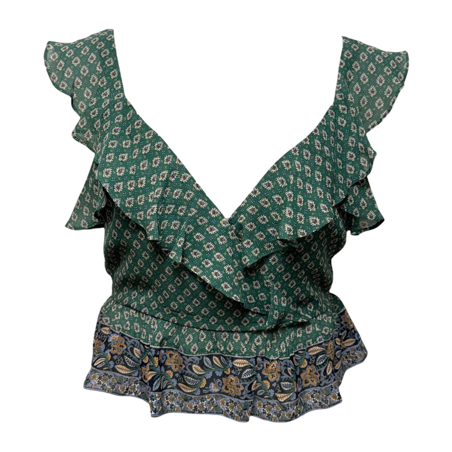 Randa Top Silk By Veronica Beard In Sea Glass Multi, Size: 6