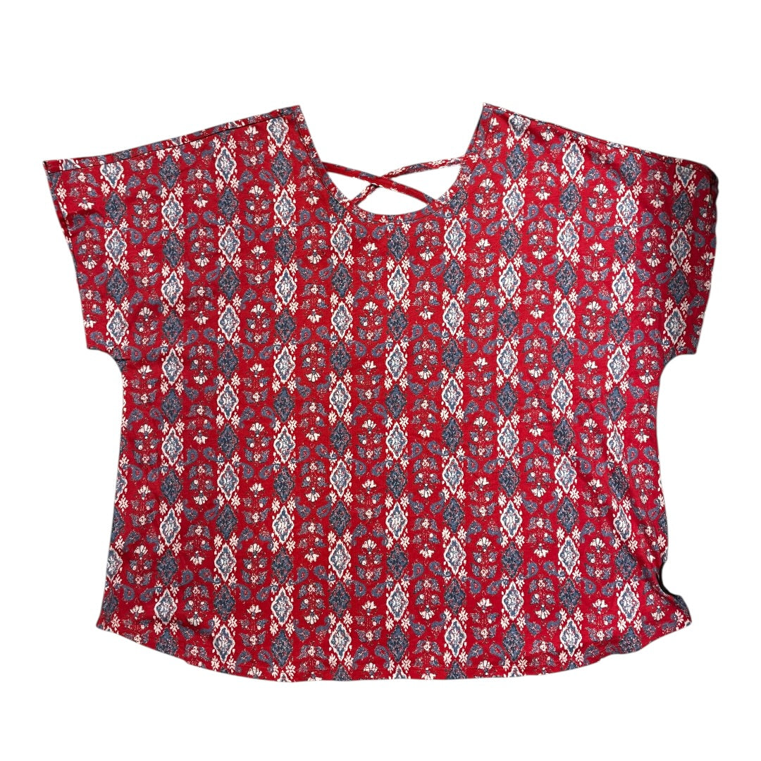Top Ss By Cj Banks In Red, Size:3X