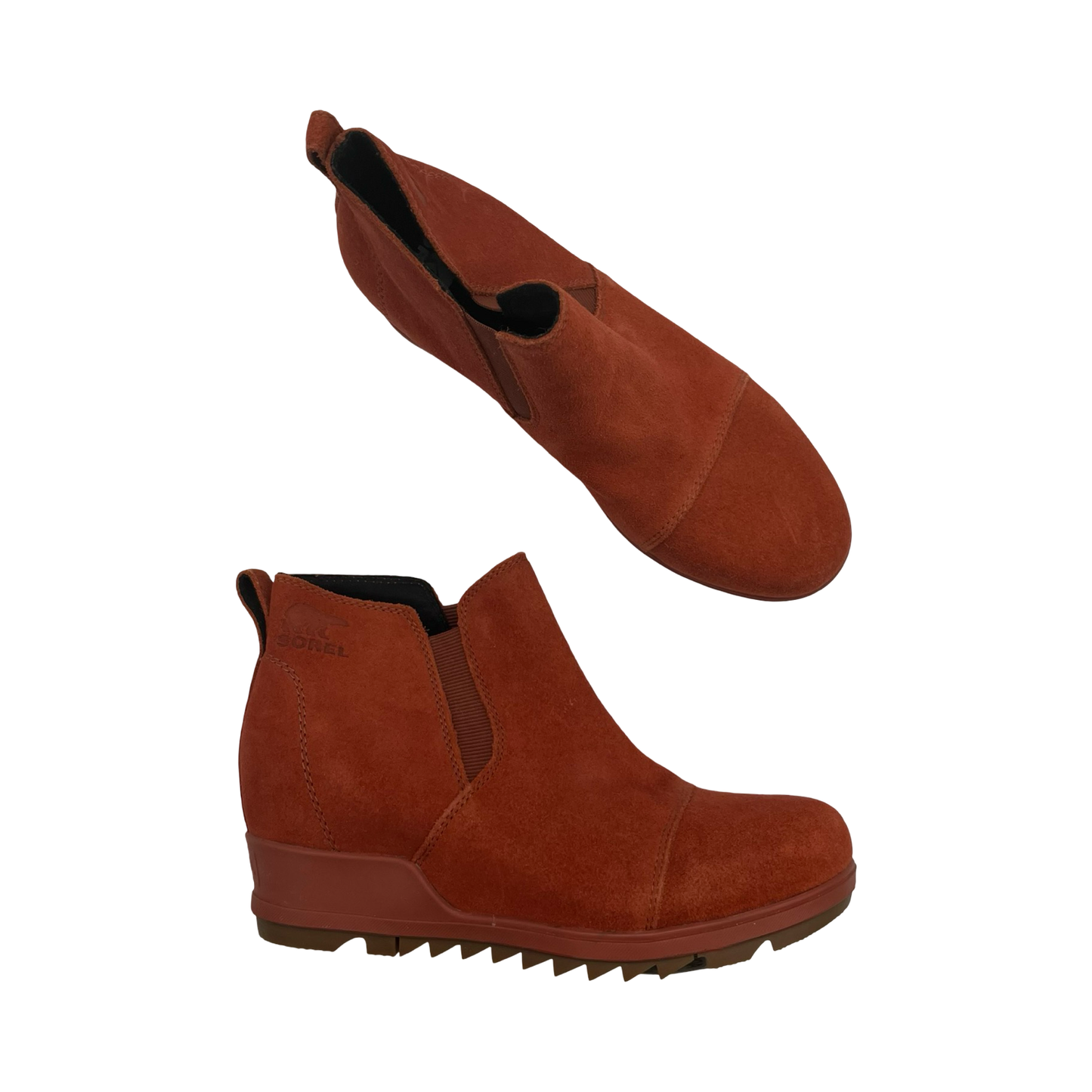 Boots Ankle Flats By Sorel In Red, Size:7