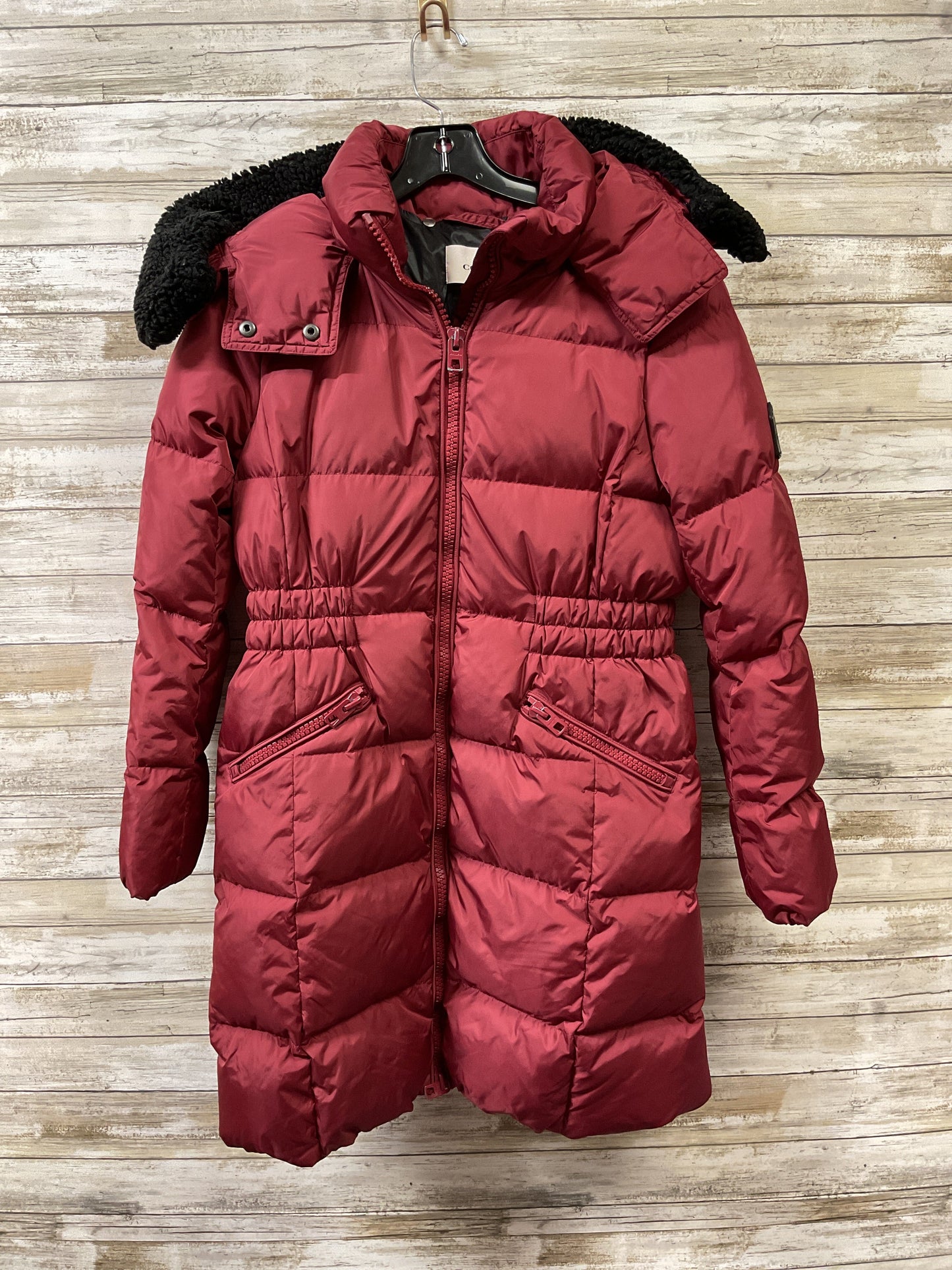 Jacket Designer By Coach In Red, Size:S