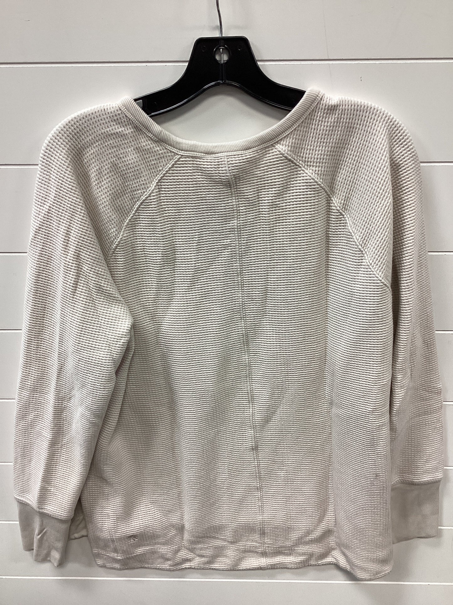 Athletic Top Ls Crewneck By Athleta In Cream, Size:L