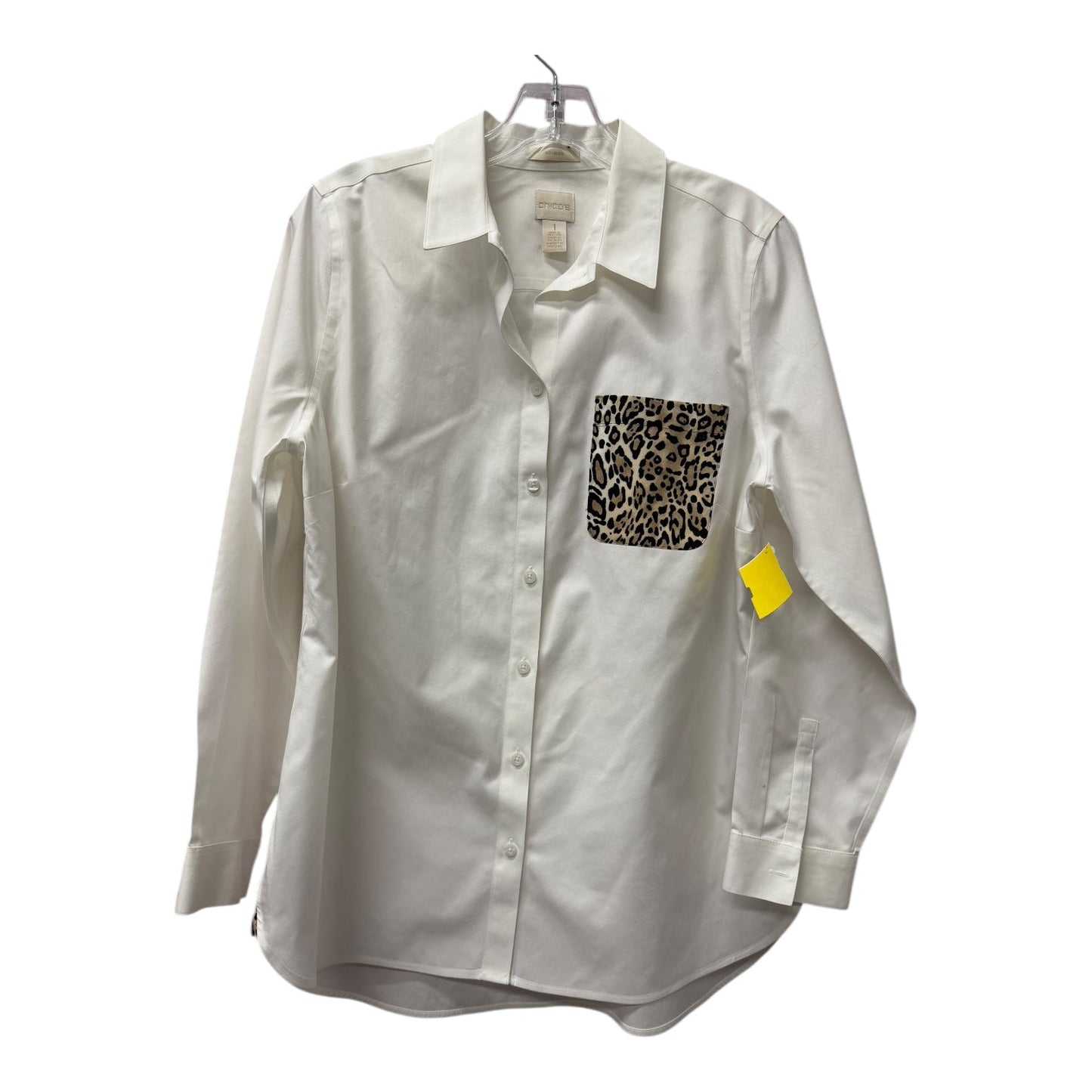 Blouse Ls By Chicos In White, Size:M