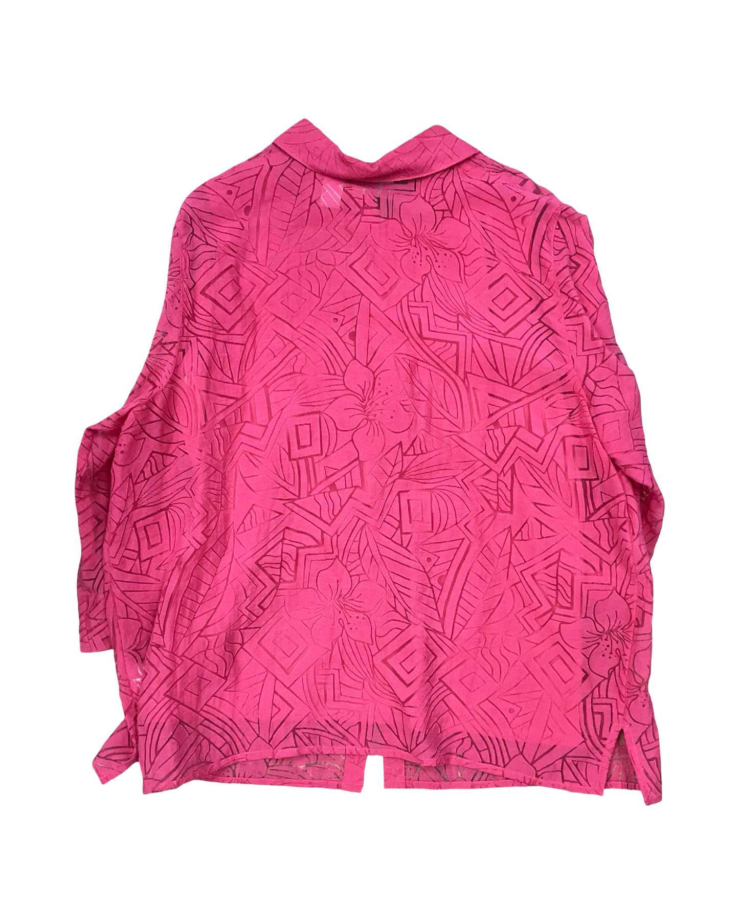 Blouse Ls By Alfred Dunner In Pink, Size:3X