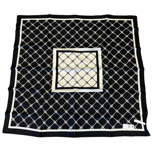 Scarf Square By Talbots In Black & White