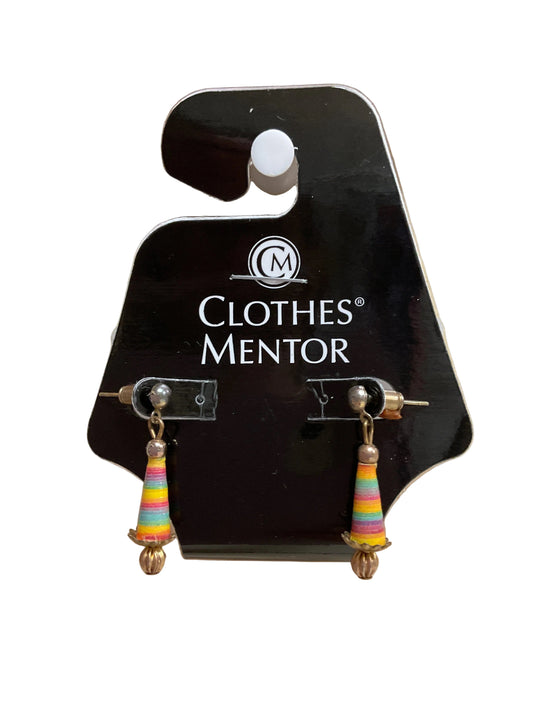 Earrings Dangle/Drop By Cmf In Rainbow Print