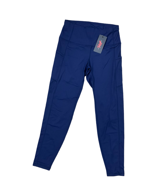 Athletic Leggings By Clothes Mentor In Navy, Size:L