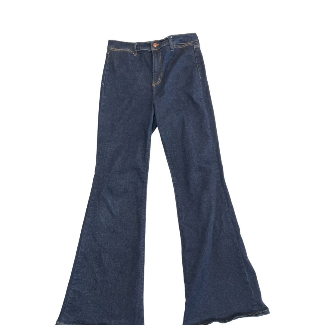 Jeans Flared By Daze In Blue Denim, Size:8