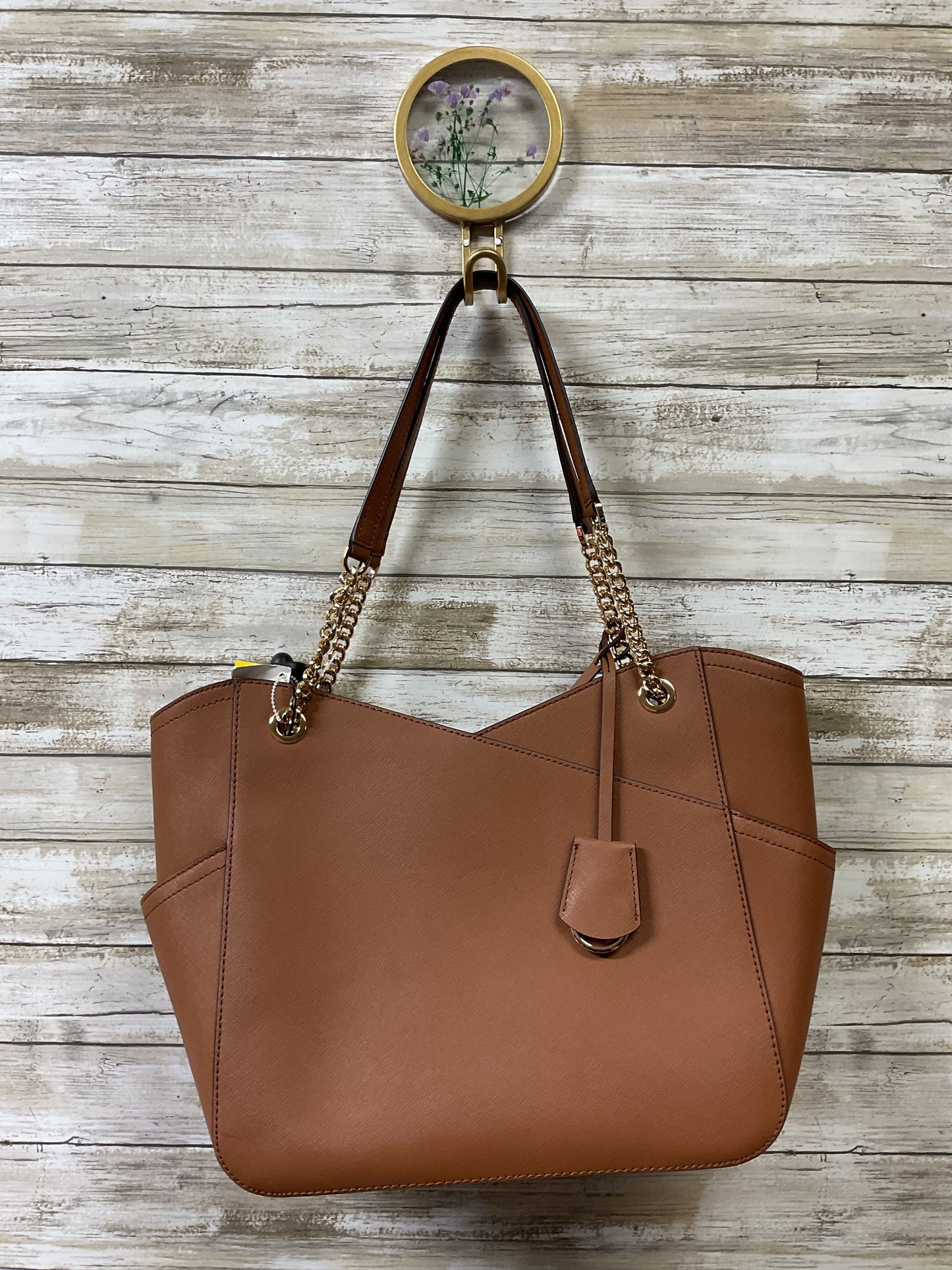 Handbag Designer By Michael Kors In Brown, Size:Large